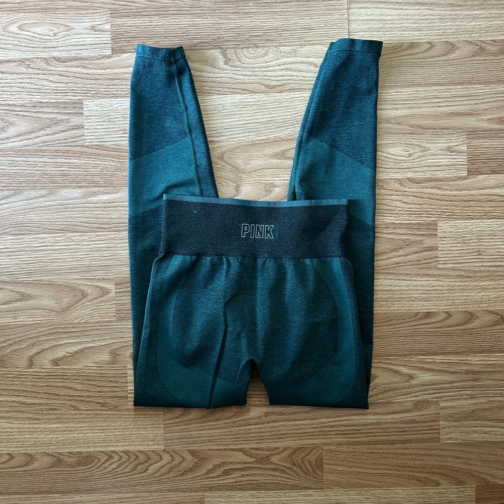 PINK Victoria's Secret  Dark Green Leggings